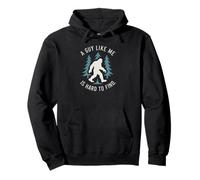 A Guy Like Me Is Hard To Find Bigfoot Sasquatch Retro Design Pullover Hoodie