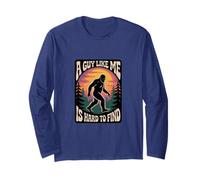 A Guy Like Me is Hard to Find, Funny Bigfoot Sunset Sci-Fi Long Sleeve T-Shirt