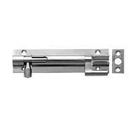 A&H™ Necked Barrel Bolt - Satin Chrome - 4" x 1" Inch - 102mm x 25mm