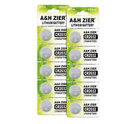 A&H Zier 10Pcs Cr2032 Batteries 2032 Batteries Cr 2032 Battery Coin Battery Watch Batteries batteries aa pack lithium aa battery Cr2032 3v Battery For Car Keys Thermometer,Clocks Calculators(2Pack)