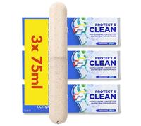 A Hadco 3 Pack Bundle - 3X Oral B Complete Plus Clean & Protect Toothpaste (3X 75ml) Fresh Mint Flavour, Plus a Hadco Toothbrush Travel Case.
