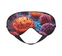 A Hand Drawn Painting of A Cancerous Cells in The Print Eye Mask,Silk-Like Sleep Mask,Night Sleeping Mask for Men Women,for Sleep Relaxation