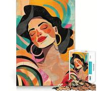 A Happy Latina Jigsaw Puzzle 1000 Piece for Teenagers Reason Boost Nice Thick Enjoyable Challenge Birthday Idea (50x75cm)