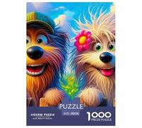 A Happy Puppy 1000 Piece Jigsaw Puzzle for Adults Educational Games Pet Dog Gifts for Men38x26cm/1000pcs