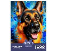 A Happy Puppy 1000 Piece Puzzle Beautiful Decoration Puzzle Pet Dog Colourful,Fun,Challenging And Brainteasing Adults Jigsaw Puzzle Gifts for Men70x50cm/1000pcs