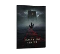 A Haunting in Venice Posters Aesthetic Vintage Wall Art Canvas Poster Decorative Painting Living Room Bed Room Decor 12x18inch(30x45cm) Frame-style