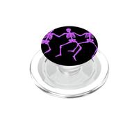 A-Haunting We Will Go Dancing Skeleton Trick Or Treat PopSockets PopGrip for MagSafe