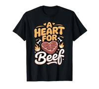 A Heart for Beef Butcher Meat Cutter Cleaver T-Shirt