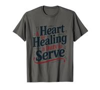 A Heart for Healing A Duty to Serve, Veteran Military Nurse T-Shirt