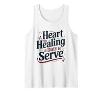 A Heart for Healing A Duty to Serve, Veteran Military Nurse Tank Top