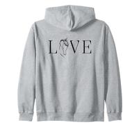 A heart for horses Rider Rider Horse with love for horses Zip Hoodie