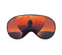 A Heart Shape in Front Sleep Mask Soft Comfortable Eye Mask with Adjustable Strap Eye Cover Eye Shade for Men Women Work Travel