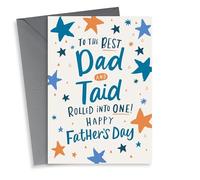 A heart warming Father's Day card for a dad who is also a Taid - Stars