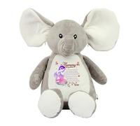 A Heartfelt Mother's Day Message from Bump - A Precious Gift for Expecting Moms, Soft Toy, Teddy. (Elephant)