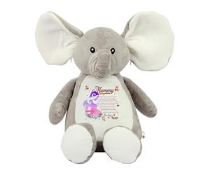 A Heartfelt Mother's Day Message from Bump - A Precious Gift for Expecting Moms, Soft Toy, Teddy. (Elephant)