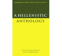 A Hellenistic Anthology (Cambridge Greek and Latin Classics)