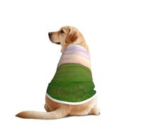A Hill Covered in Green Grass Dog Shirt Vest Dog Clothes- Breathable Cooling for Big Dogs, Sun Protection Comfort Wear for Golden Retriever, Husky, Alaska Outdoor Activities X-Large