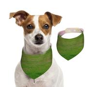 A Hill Covered in Green Grass Pet Scarf Dog Bandanas Spring Summer Soft Cotton Puppy Scarfs Adjustable Accessories for Small Medium Large Girl Boy Pup Medium