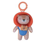 Taf Toys Harry The Lion Plush Baby Sensory Toy. Soft Rattling with Flexible Mane Teether and Crinkling Texture Cub. Attach to Cot or Pram. 0 month +