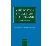 A History of Private Law in Scotland: Volume 2: Obligations b... - 9780198299288