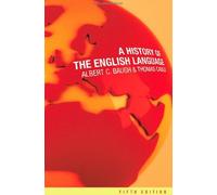 A History of the English Language by Albert C. Baugh Thomas Cable(2002-03-21)