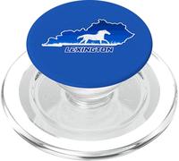 A Horse Inside Kentucky Map Lexington Vintage Retro PopSockets PopGrip for MagSafe