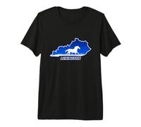 A Horse Inside Kentucky Map Lexington Vintage Retro Premium T-Shirt