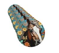 A Horse With Flowers Car Air Fresheners 6 Pcs Funny Hanging Car Air Fresheners Cute Long Lasting Scented Mirror Hanging Decoration Ornaments Gift Auto Interior Decor For Men Women Round Shape