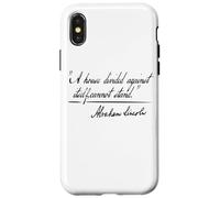 A HOUSE DIVIDED AGAINST ITSELF CANNOT STAND ABRAHAM LINCOLN Case for iPhone X/XS