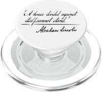A HOUSE DIVIDED AGAINST ITSELF CANNOT STAND ABRAHAM LINCOLN PopSockets PopGrip for MagSafe
