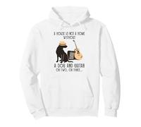 A house is not a home without a dog and guitar or two Pullover Hoodie