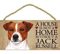 A house is not a home without a Jack Russell wood sign plaque by SJT.
