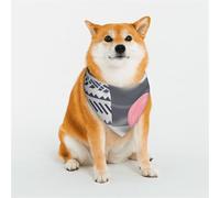 A Huge Pink Full Moon Pet Scarf Stylish Triangle Bid Scarf Bandana Pet Accessory,Washable Pet Kerchief for Girl Boy Dogs or Cats Small