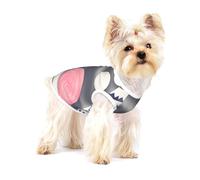A huge pink full moon Premium Dog Tshirt - Soft 100% Cotton Ropa Para Perros, Perfect for Small to Medium Dogs, Stylish and Comfortable Shirts for Dogs M