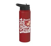 A Human is a Human no Matter How Small he is. Anti-Abortion Pro Life Stainless Steel Insulated Water Bottle