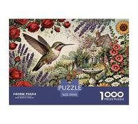 A Hummingbird Hovering Jigsaw Puzzle Waterproof 1000 Piece Puzzles for Adults Gifts Impossible Challenging Games