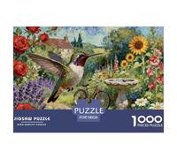 A Hummingbird Hovering Jigsaw Puzzle Waterproof 1000 Piece Puzzles for Adults Gifts Impossible Home Decoration
