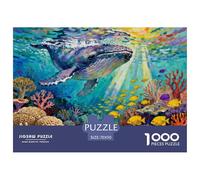 A Humpback Whale Jigsaw Puzzle Waterproof 1000 Piece Puzzles for Adults Gifts Challenging And Brainteasing Educational Games
