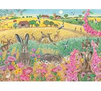 A Husk of Hares - 1000 Piece Jigsaw Puzzle for Adults | Wildlife & Countryside Spring Artwork