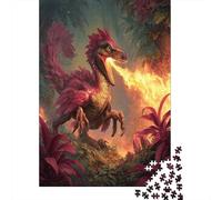 A Hybrid of A Dragon And A Velociraptor1000 Piece Impossible for Adults Games Gifts Kids Challenge JigsawMisty Jungle