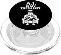 A.I. Is My Therapist - Robot AI Mental Health Therapy Humor PopSockets PopGrip for MagSafe