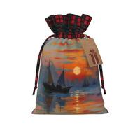 A Impression Sunrise Holiday Printed Drawstring Pouch M For Party Wrapping, Wedding Favor, And Storage