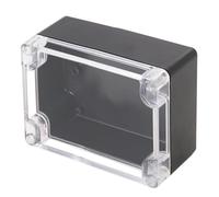 A, IP65 Waterproof Junction Box, Electrical Project Box with Plastic Clear Cover, Outdoor Enclosure Case for Cable Connectors, Weatherproof Electrical Meter Box