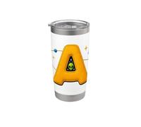 A is for Alien UAP Space Exploration Retro Letter Stainless Steel Insulated Tumbler