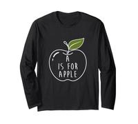 A is for Apple - Kindergarten Pre-K 1st Grade Long Sleeve T-Shirt