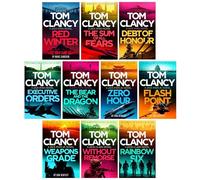 A Jack Ryan, JR & John Clark Novels by Tom Clancy 10 Books Collection Set (Red Winter, The Sum of All Fears, Debt of Honor, Executive Orders, The Bear and the Dragon, Zero Hour & Four More...)