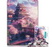 A Japanese Castle Jigsaws 1000 Pieces for Teenagers,Staycation Kill Time Every Piece Is Unique - Challenging Family Fun Game (50x75cm)