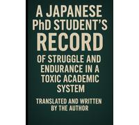 A Japanese PhD Student’s Record of Struggle and Endurance in a Toxic Academic System: Translated and written by the author