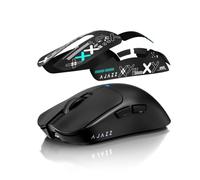 A.JAZZ AJ200NLMC Wireless Gaming Mouse,Triple Mode (2.4G/Bluetooth/Wired),AI Voice Interaction, PAW3311 Sensor, 24000 DPI, 1000Hz, 63g Lightweight, 500mAh,Web Driver, Ergonomic Keel Frame, Black