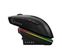 A.JAZZ AJ200P AI MASTER Wireless Gaming Mouse with Magnetic Charging Dock, PAW3955 Sensor, Up to 80000 DPI, NearLink BS2826 IC, Dual 8000Hz, AI-Powered Voice Control, AI Game Coach, for PC/MAC, Black